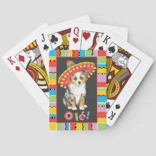 Fiesta Miniature American Shepherd Playing Cards