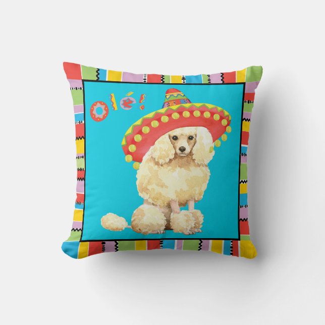 Fiesta Miniature Poodle Cushion (Front)