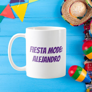 Fiesta Mode Personalised Cinco de Mayo Coffee Mug