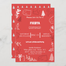 Fiesta Navidad Holiday party invitation