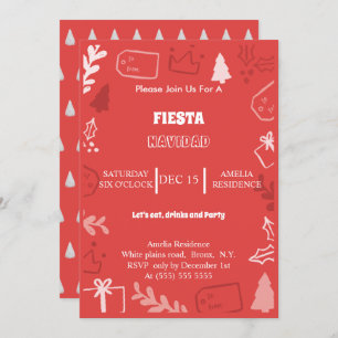 Fiesta Navidad Holiday party invitation