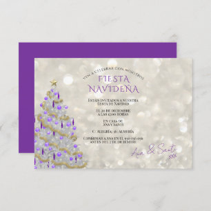 Fiesta Navideña Sofisticada Invitation