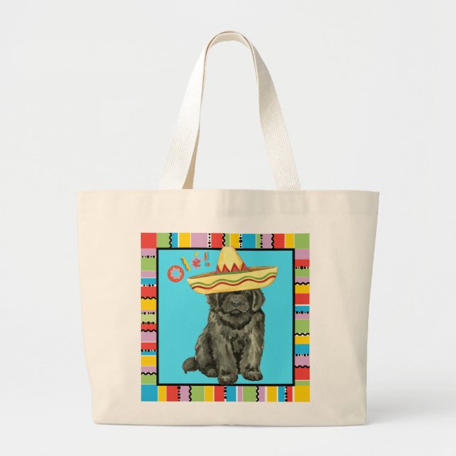 Fiesta Newfoundland Large Tote Bag (Front)
