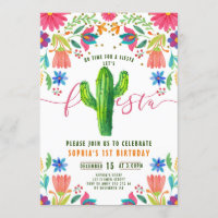 Fiesta No time to Siesta Mexican Girl Birthday