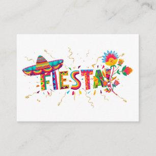 Fiesta - Party Enclosure Card