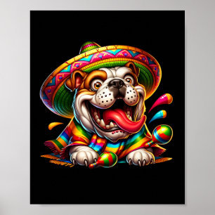 Fiesta Party Family Cinco De Mayo Mexican English  Poster
