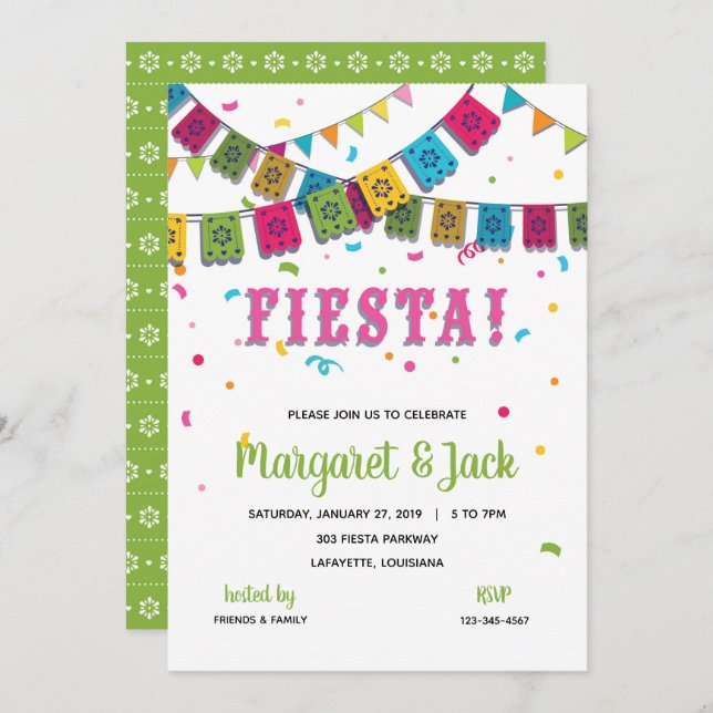 Fiesta Party Invitation (Front/Back)