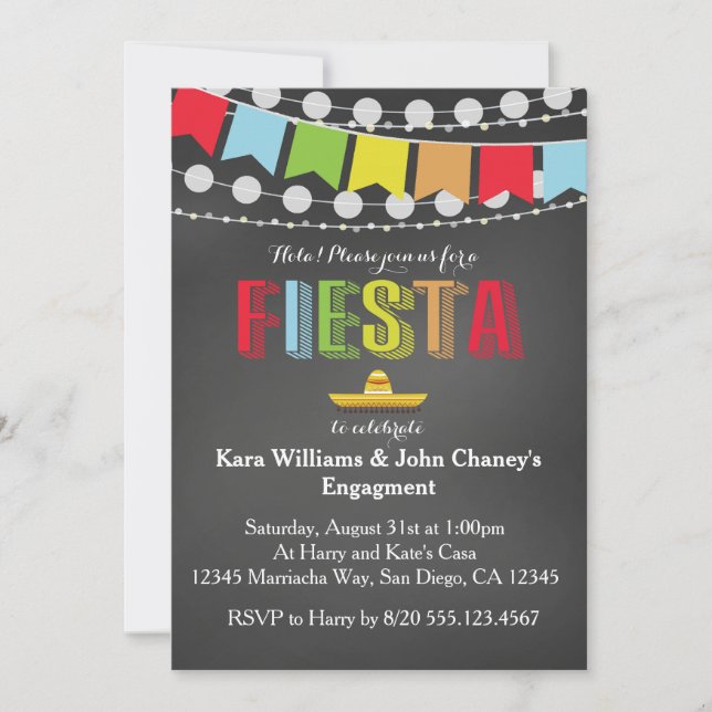 Fiesta Party Invitation (Front)