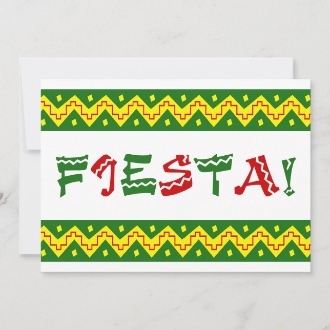 fiesta party invitation (Front)