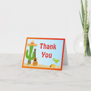 Fiesta Party Thank You Card