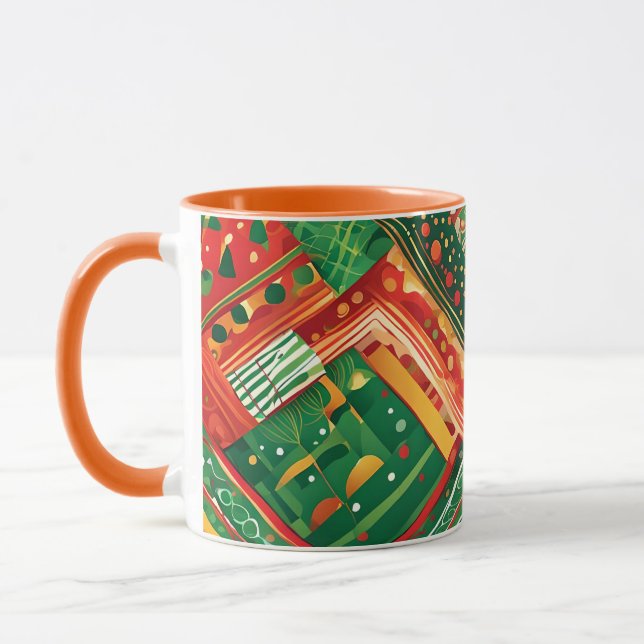 fiesta patchwork coffee mug (Left)