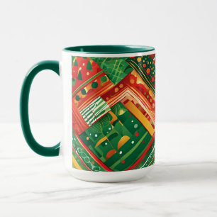 fiesta patchwork coffee mug