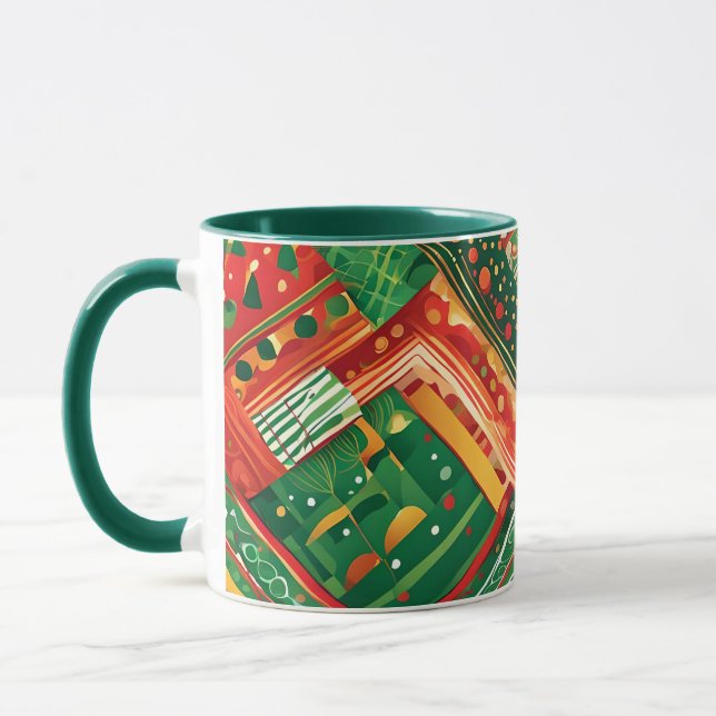 fiesta patchwork coffee mug (Left)