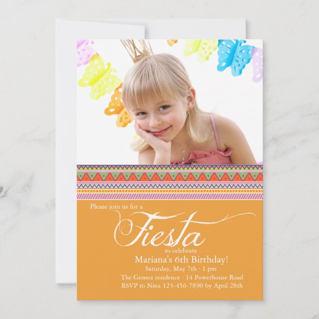 Fiesta Photo Invitation (Front)