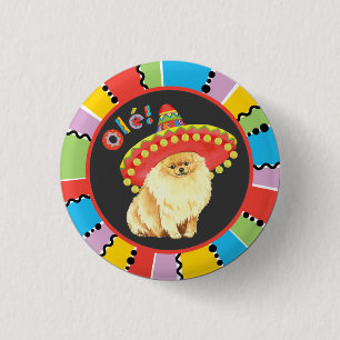 Fiesta Pomeranian 3 Cm Round Badge