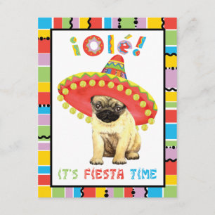 Fiesta Pug Invitation