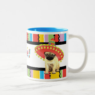 Fiesta Pug Two-Tone Coffee Mug