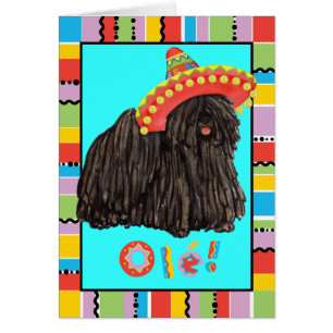 Fiesta Puli Greeting Card