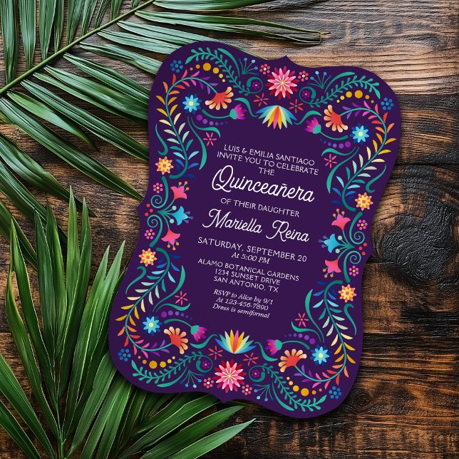 Fiesta Quinceanera Invitation (Creator Uploaded)