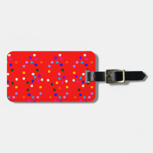 Fiesta Red Luggage Tag