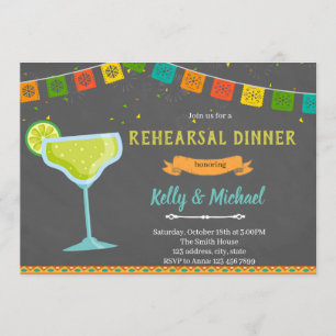 Fiesta rehearsal dinner invite