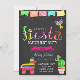 Fiesta retirement party invitation