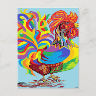 Fiesta Rooster Postcard