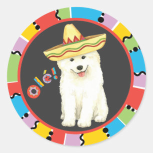 Fiesta Samoyed Classic Round Sticker