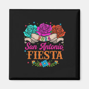 Fiesta San Antonio Texas Roses Funny Mexican Fiest Magnet