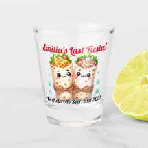 Fiesta Shot Glass Burritos Bachelorette Custom