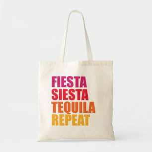 Fiesta, Siesta,Tequila Bachelorette Vacation Tote Bag