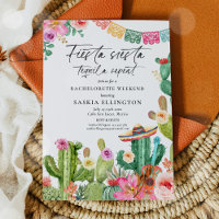 Fiesta Siesta Tequila Repeat Bachelorette Party