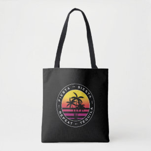 Fiesta Siesta Tequila Repeat Bachelorette Party Tote Bag