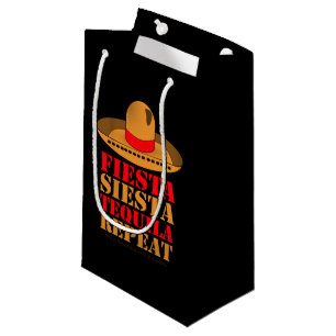 Fiesta Siesta Tequila Repeat Small Gift Bag