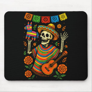 Fiesta skeleton - cinco de mayo party art Fiesta s Mouse Pad