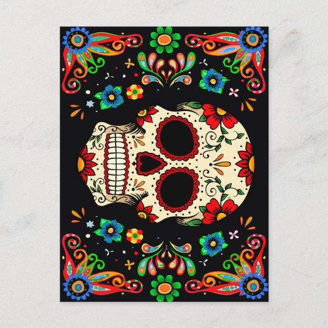 Fiesta Skull Postcard (Front)