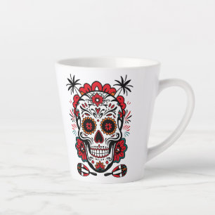 Fiesta Skull Vibes Latte Mug