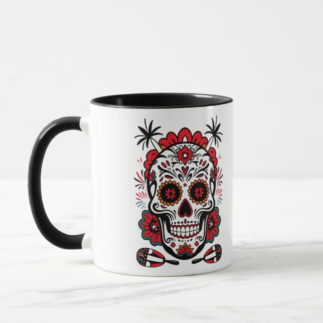 Fiesta Skull Vibes Mug (Left)