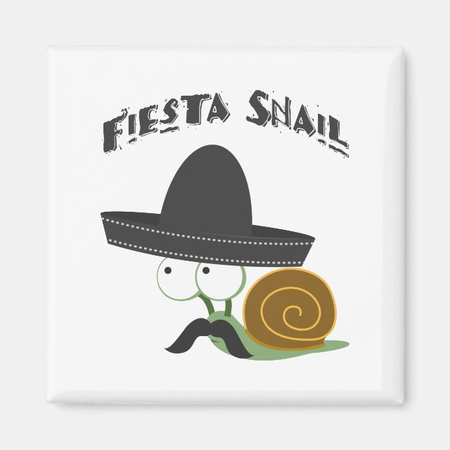 Fiesta Snail Magnet (Front)