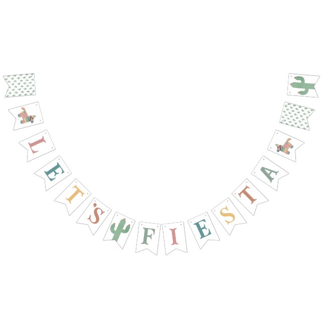 Fiesta Spanish Birthday Party Banner Flags (All)
