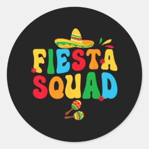 Fiesta Squad Bride Bridesmaid My Final Fiesta Bach Classic Round Sticker