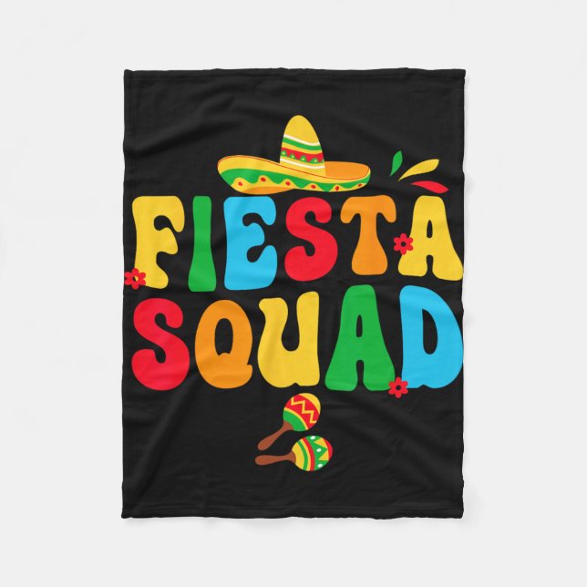 Fiesta Squad Bride Bridesmaid My Final Fiesta Bach Fleece Blanket (Front)