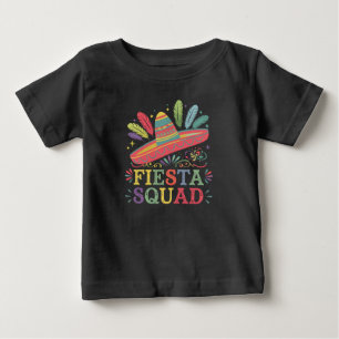Fiesta Squad Cinco de Mayo Family Matching Baby T-Shirt