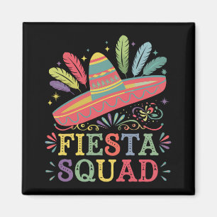 Fiesta Squad Cinco de Mayo Family Matching Magnet