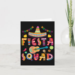 Fiesta Squad Cinco De Mayo Family Matching Mexican Card