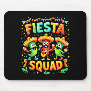 Fiesta Squad Cinco De Mayo Family Matching Mexican Mouse Pad