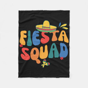 Fiesta Squad Cinco De Mayo Let's Fiesta Mexican Fa Fleece Blanket