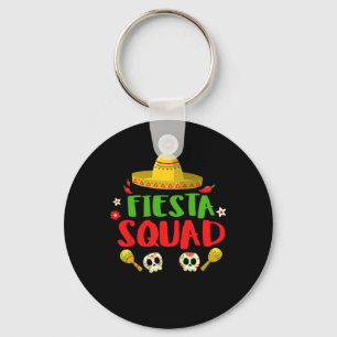 Fiesta Squad Cinco De Mayo Mexican Gift Mens And W Key Ring