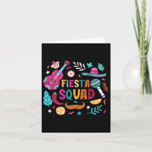 Fiesta Squad Cinco De Mayo Mexican Party Matching Card