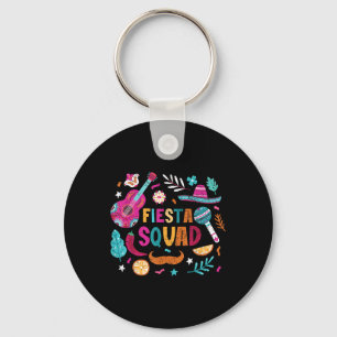 Fiesta Squad Cinco De Mayo Mexican Party Matching  Key Ring